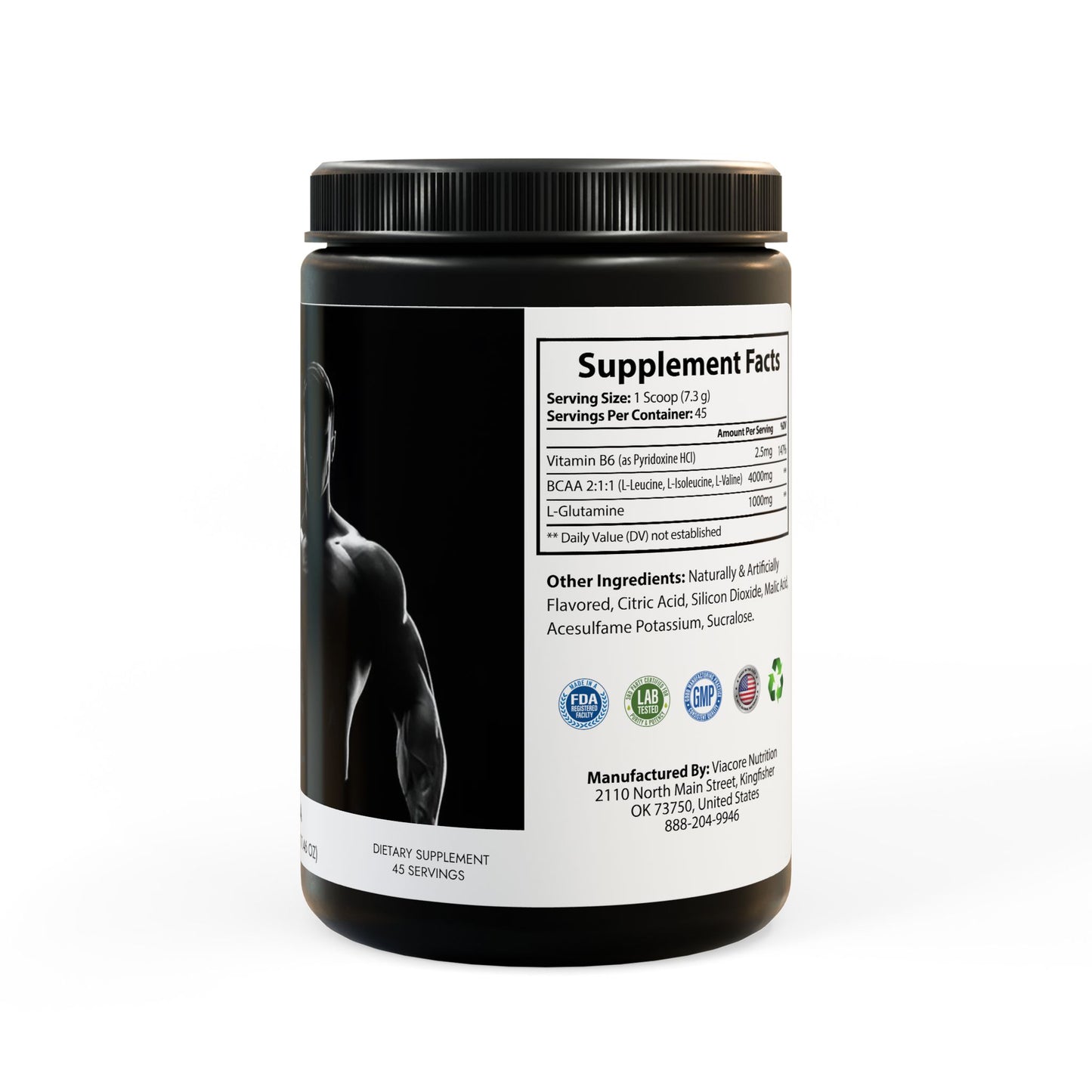 VM BCAA Supplement, Watermelon (325g, 11.46oz, 45 servings)