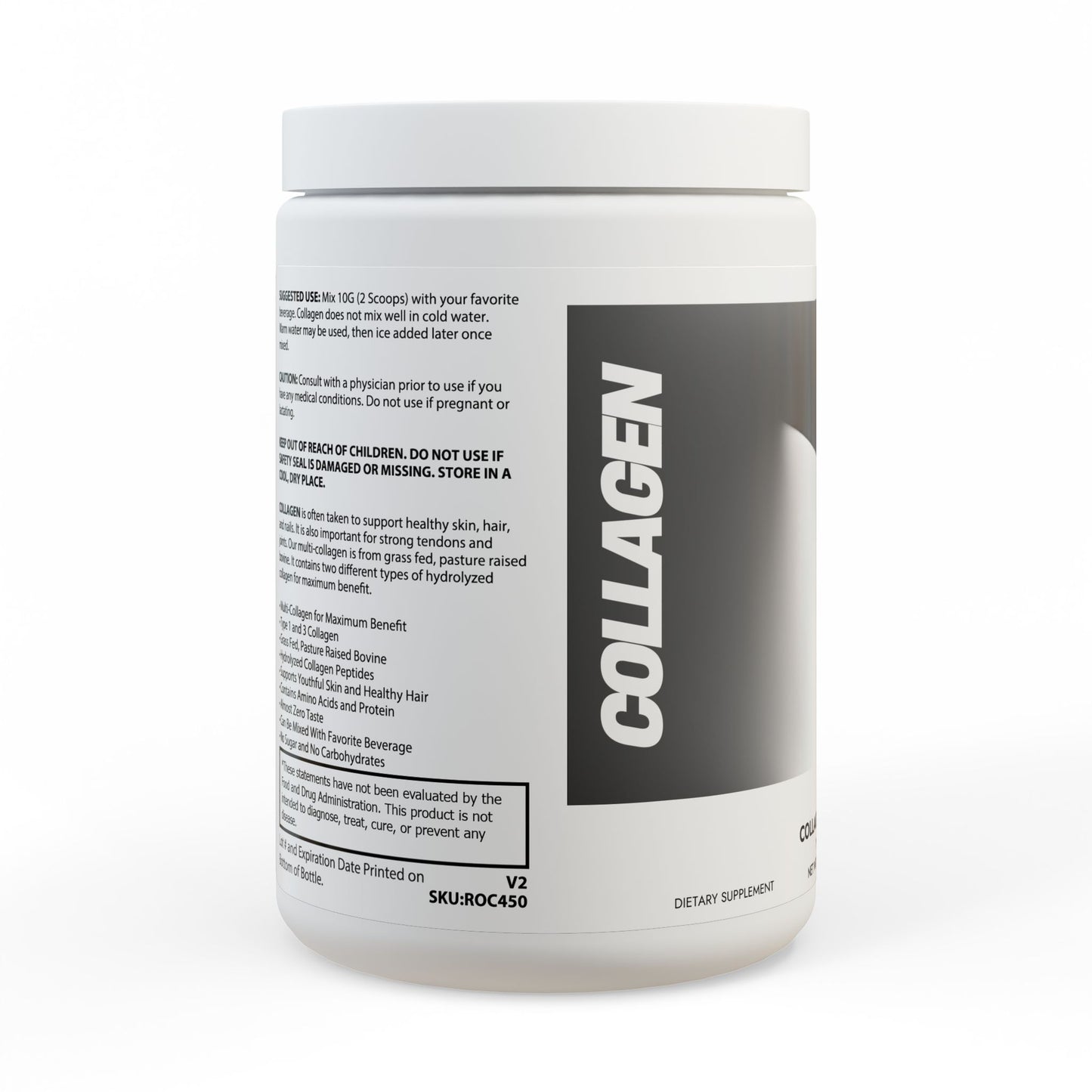 VM Collagen Peptides Type I & III Supplement (350g, 12.3oz)