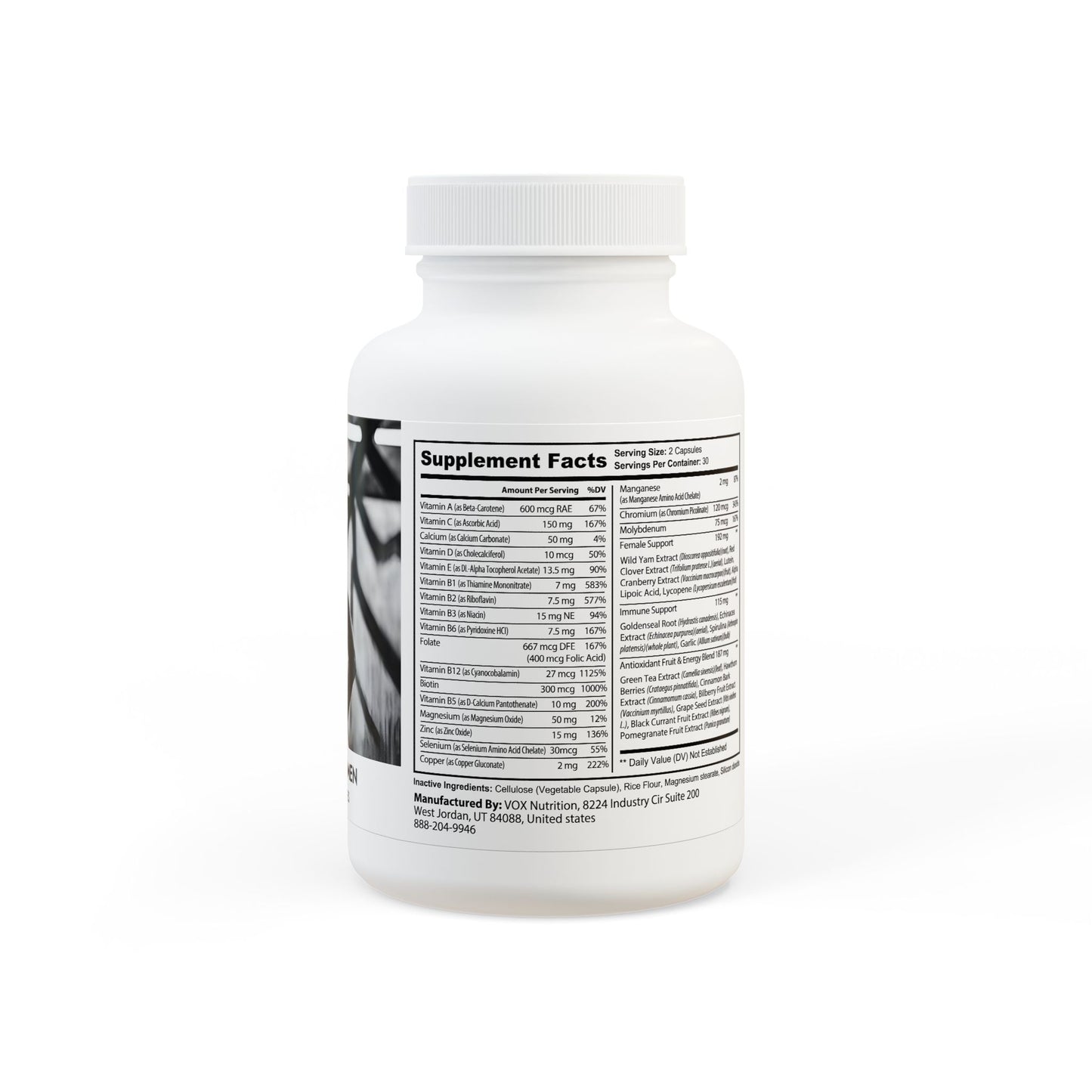 VM Multivitamin for Women Supplement (60 Capsules)