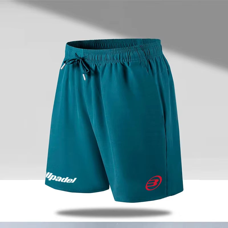 New Men'S Padel Sport Shorts Summer Male Breathable Tennis Shorts Quick-Drying Badminton Trousers Outdoor Running Sportwear