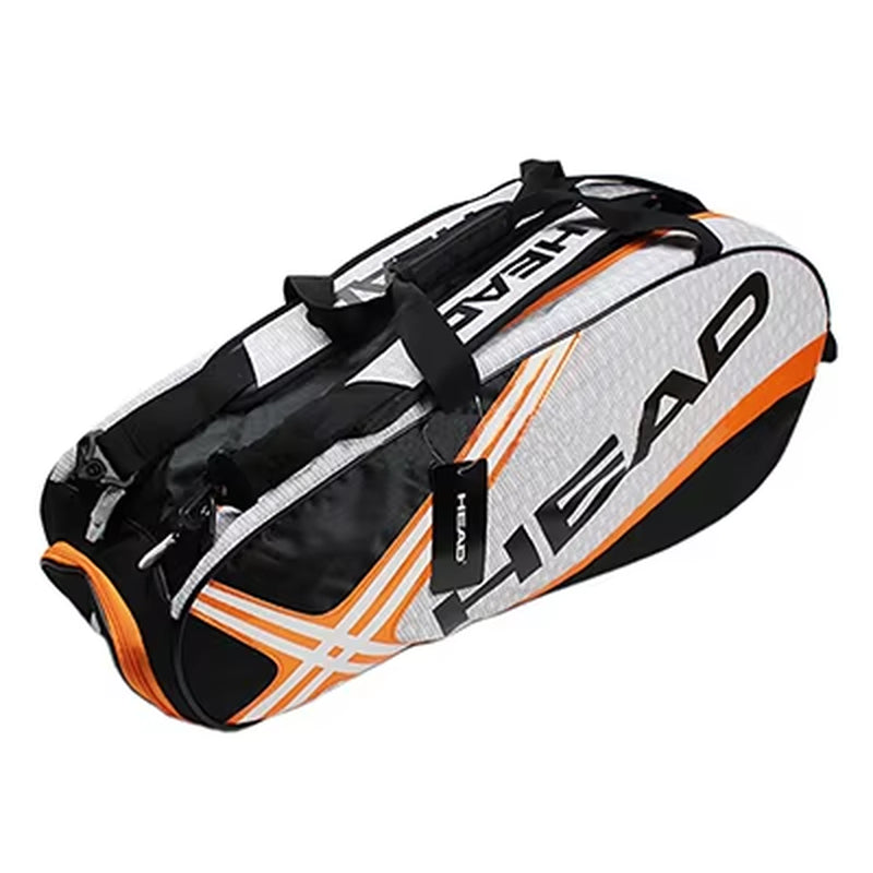 Original  Tennis Bag 6 Tennis Rackets Men Padel Tennis Backpack Djokovic  Tennis Racket Backpack with Shoes Compartment