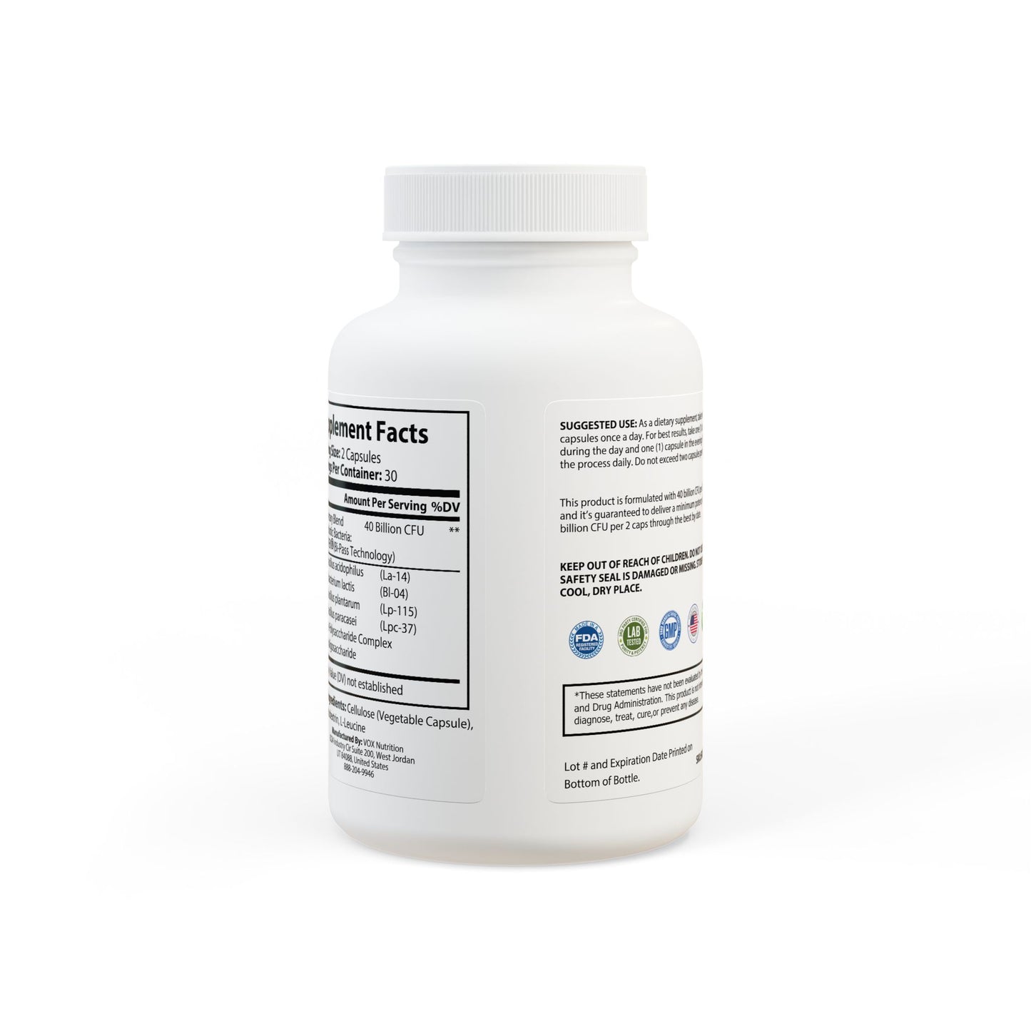 VM Probiotics Supplement (60 Capsules)