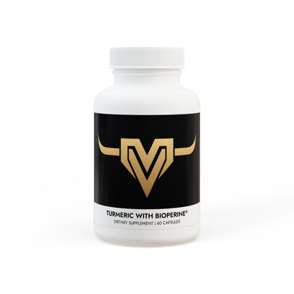 VM Turmeric with BioPerine® (Black Pepper Fruit Extract) Supplement (60 Capsules)