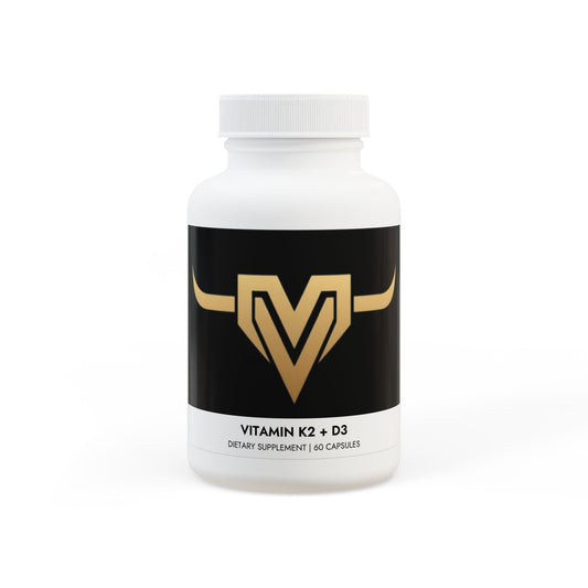 Vitamin K2 + D3 Supplement (60 Capsules)